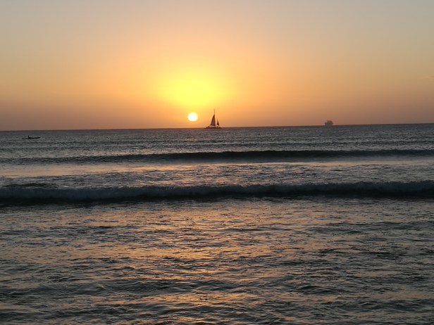 Arashi Beach, ultimo tramonto del 2016.