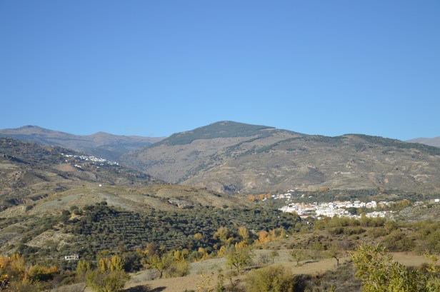 La vista dall'agriturismo.