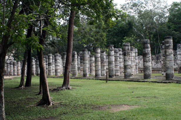 "Sala delle mille colonne", Chichén Itzá.