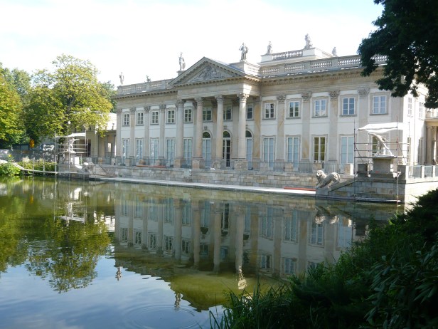 "Parco Lazienki", Palazzo sull'acqua, retro.