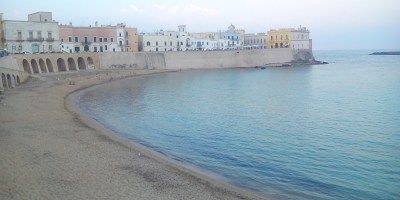 Le mura del centro storico di Gallipoli.