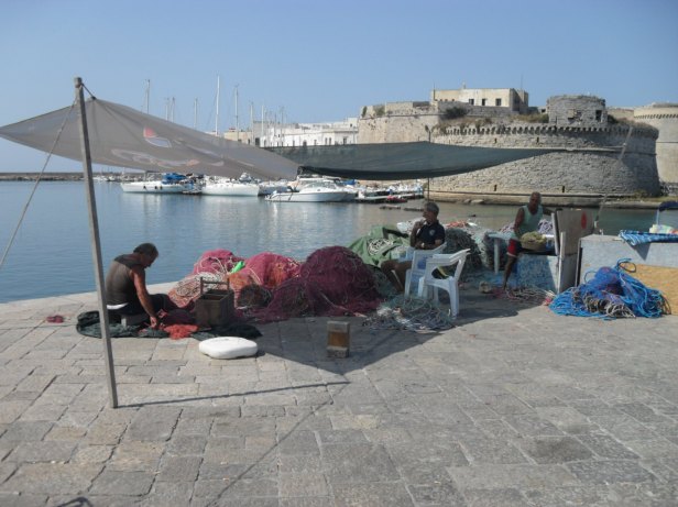 I pescatori a Gallipoli.